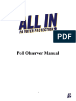Poll Observer Manual: Your Guide to Protecting Every Vote