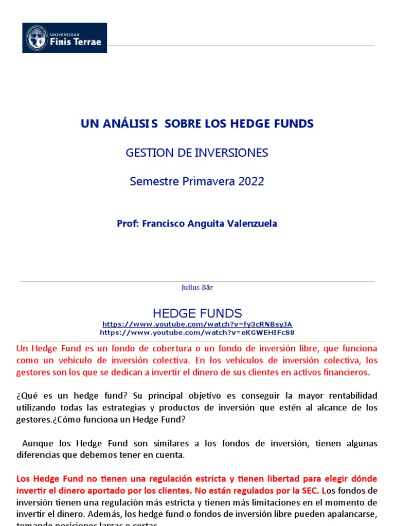 Hedge Funds Pdf