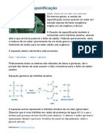 Reação de Saponificação