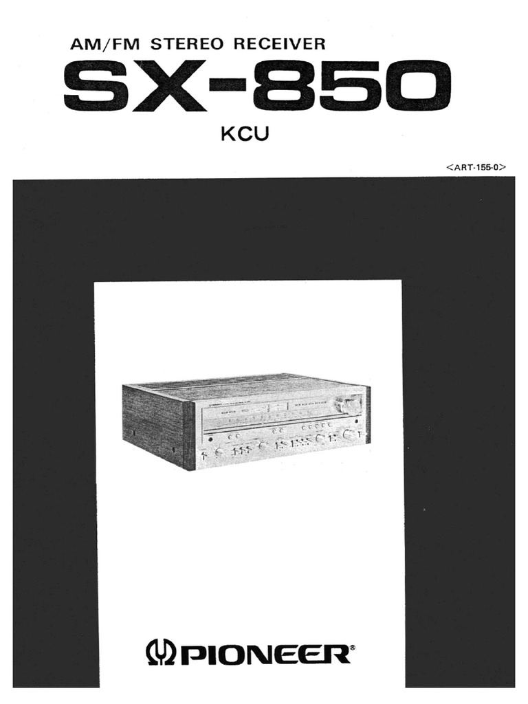 SX 850 SERVICE MANUAL intelligence overview