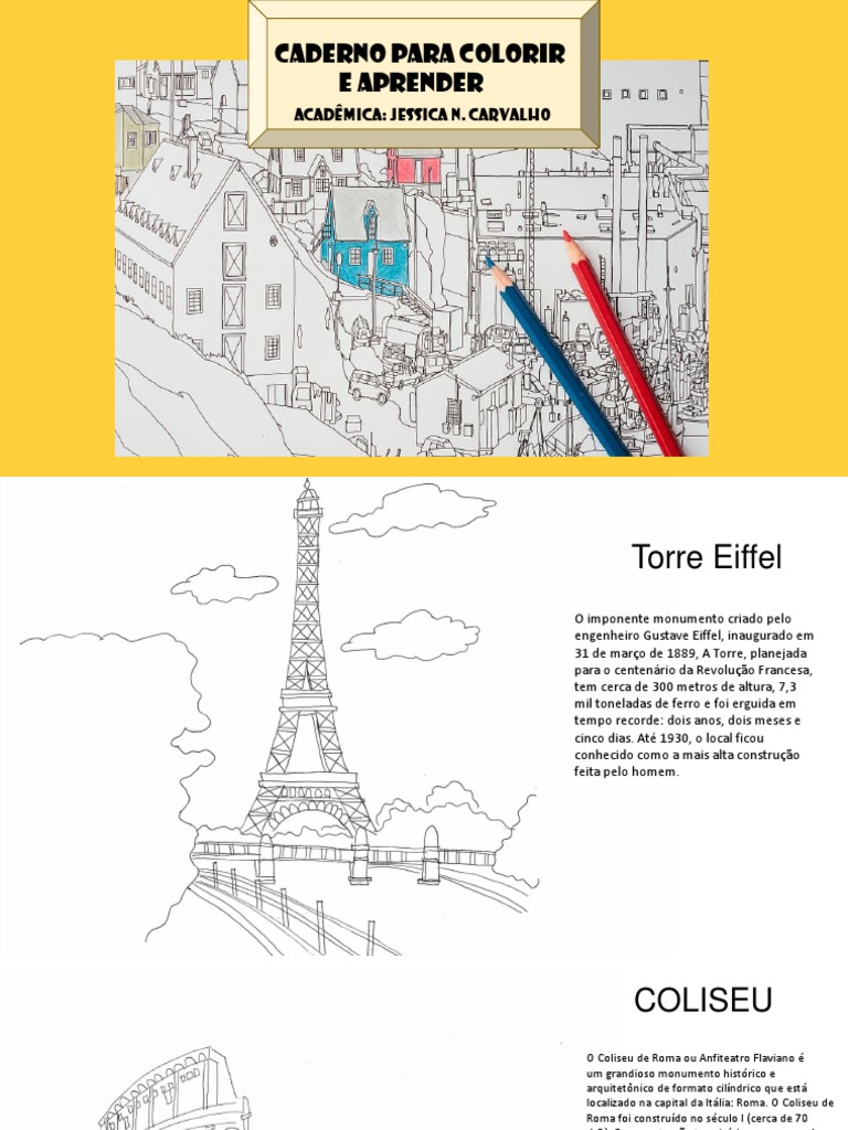 Caderno de Desenhos para Colorir | PDF