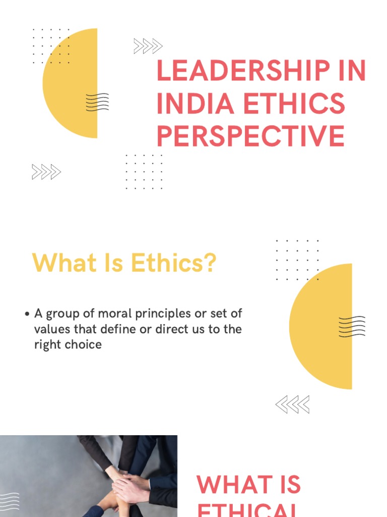 Leadership in India Ethics Perspective | PDF