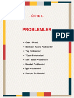 Problemler: - Ünite 6