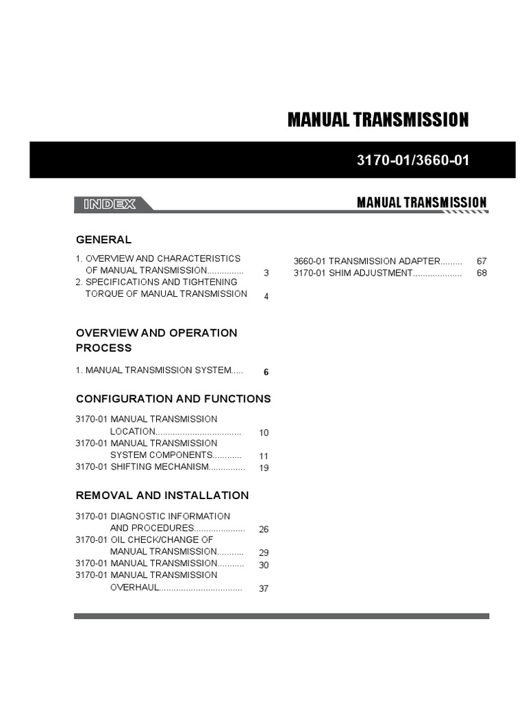 4.manual Transmission | PDF | Manual Transmission | Clutch