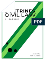 CIVIL LAW Doctrines J. Caguioa