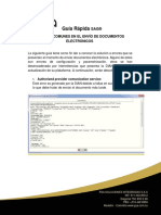 Guía Rápida SAG - Errores Comunes en Envío de Documentos Electrónicos