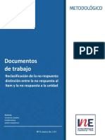 Reclasificación de La No Respuesta Distinción Entre La No Respuesta Al Ítem y La No Respuesta A La Unidad