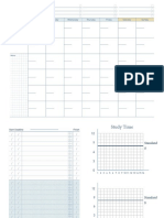 Free Monthly Study Planner Template With Weekly Daily Time Table For 2022