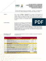 Acta entrega-recepción pavimentación caminos