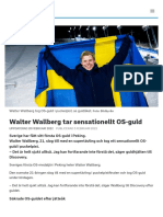 Walter Wallberg Tar Sensationellt OS-guld - SVT Sport