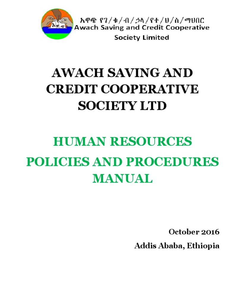 Awach HR Policies & Procedures Manual - Final Version | PDF ...