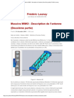 Massive MIMO - Description de L'antenne (Deuxième Partie) - Frédéric Launay