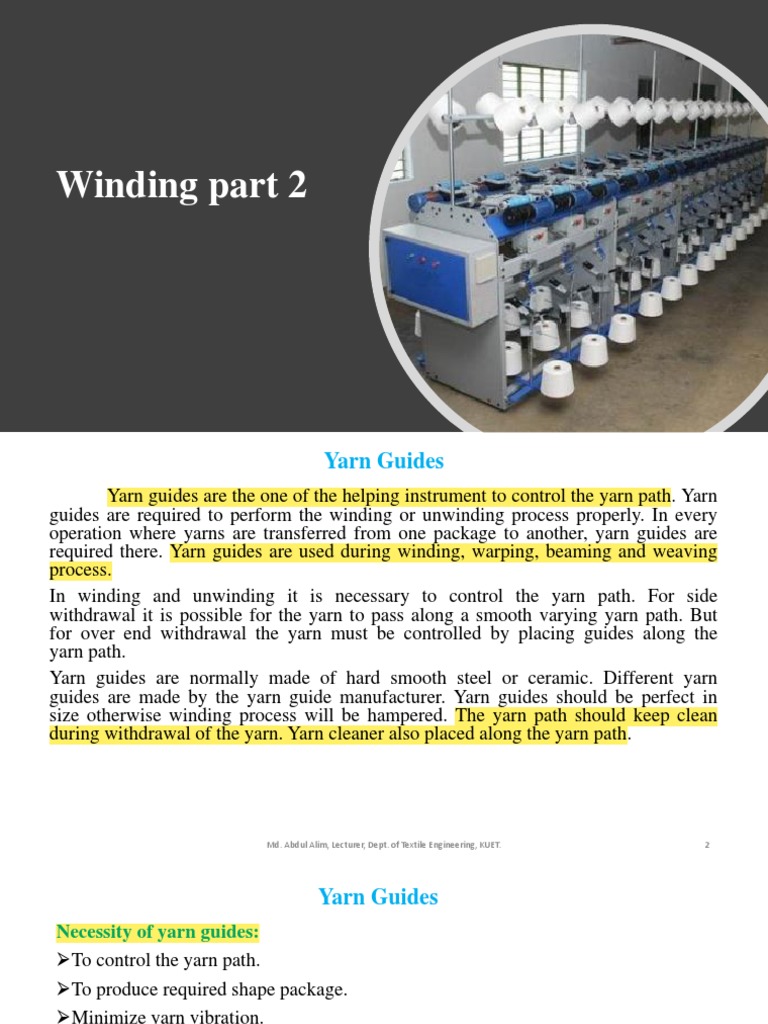 5-6 Winding Part 2 | PDF | Yarn | Classical Mechanics