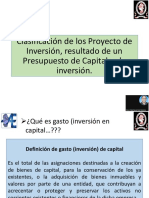 18 Clasificación de Los Proyectos de Inversión