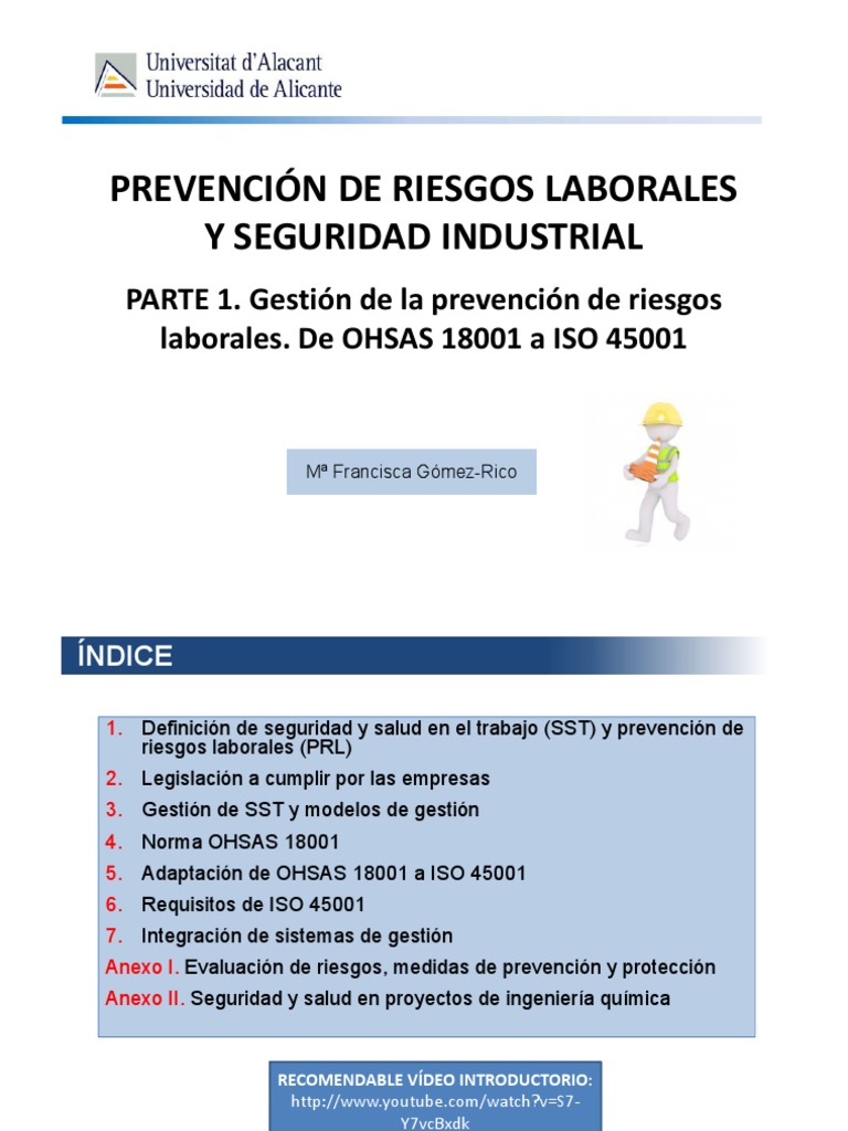 Gestión de Prevención de Riesgos Laborales | PDF | Seguridad y salud ...