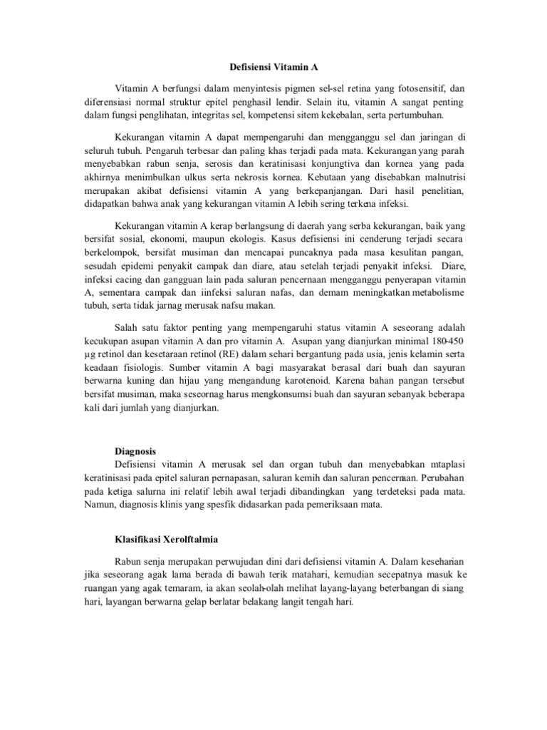 Defisiensi Vitamin A Pdf