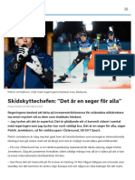 Skidskyttechefen: "Det Är en Seger För Alla" - SVT Sport