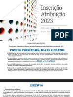 Inscrição Atribuição 2023