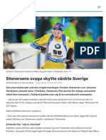 Stenersens Svaga Skytte Sänkte Sverige - SVT Sport