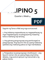 FILIPINO 5 Q1 W4 Pagsulat NG Talambuhay