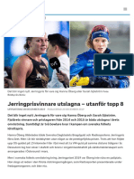 Jerringprisvinnare Utslagna - Utanför Topp 8 - SVT Sport