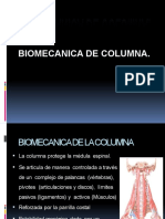Biomecánica de la columna vertebral