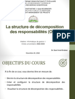 La structure de décomposition des responsabilités (OBS)