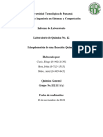 Lab. 12 - Estequiometría Química Grupo No. 3