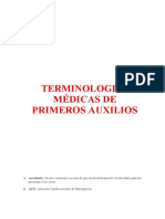 Terminologias de Primeros Auxilios