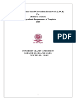 UGC Document On LOCF Political Science