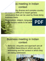 Business Meeting in India