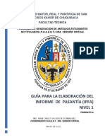 Guia de Elaboración Del Informe de Pasantia Formato a - 2022