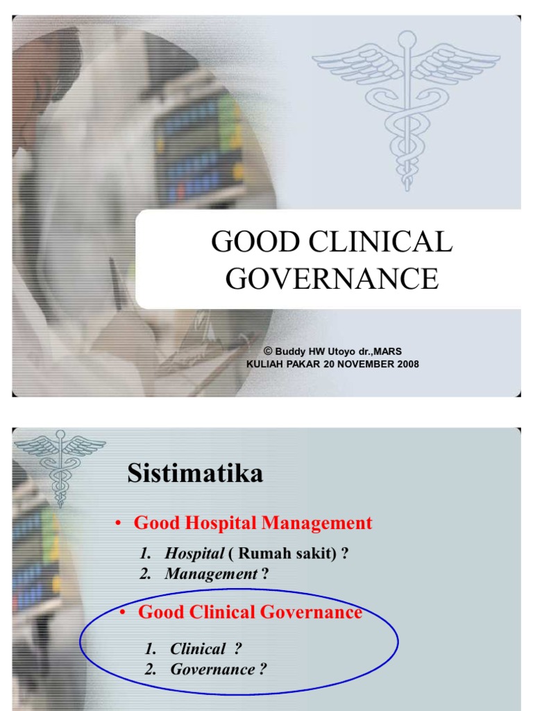 Good Clinical Governance | PDF