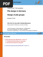 Moormann (2012) German Design of Pile Groups