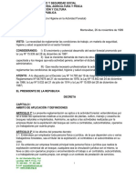 Decreto 372-99 - Reglamenta Las Condiciones de Trabajo en Ma