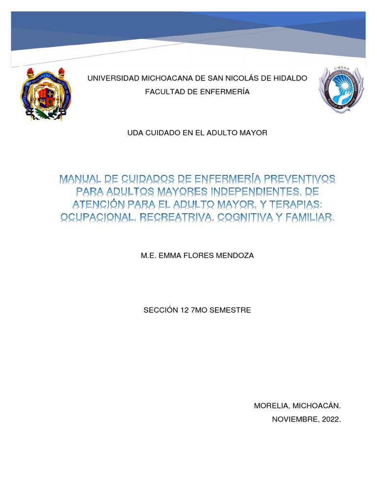 Cuidado Integral del Adulto Mayor | PDF | Vejez | Adultos