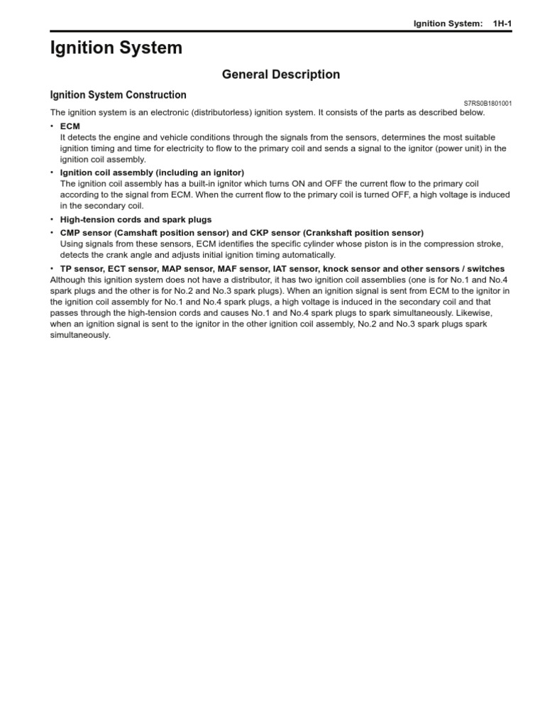 Distributorless Ignition System Overview | PDF | Ignition System ...