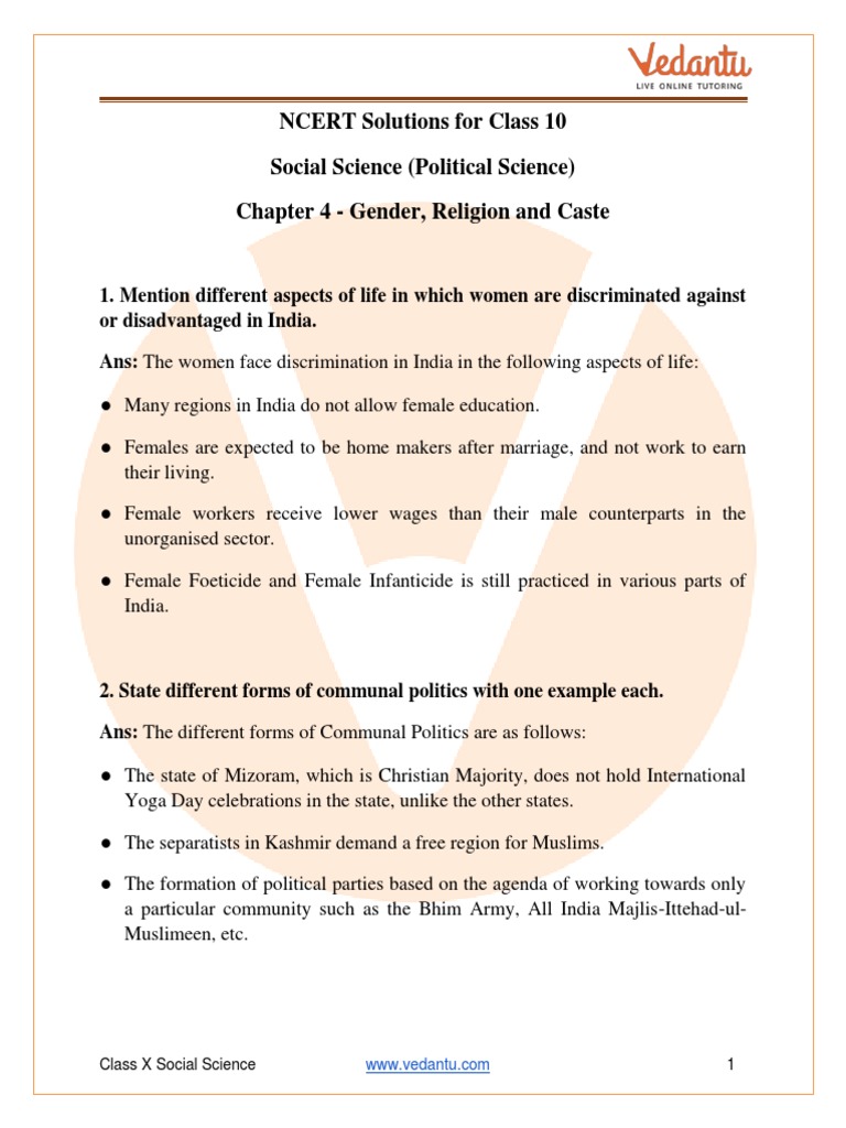 Forms of Communal Politics Explained | PDF | Caste | Discrimination