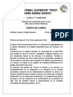 Diario de Campo 19-20sep