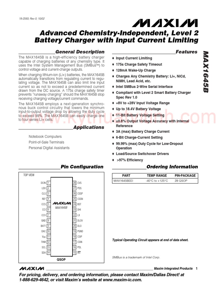 MAX1645B | PDF