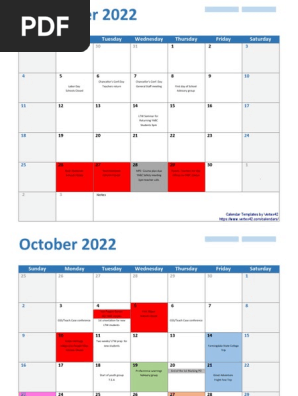 22-23 Clinton YABC School Calendar | PDF | Observances | Holidays