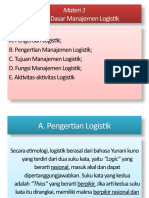 Materi 1 Konsep Dasar Manajemen Logistik