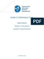 Performance Tasks Grade 11 Earth Science