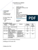 Daftar Riwayat Hidup