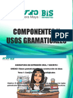 U1 t1 Componentes y Usos Gramaticales Luz María Del Ángel Olvera