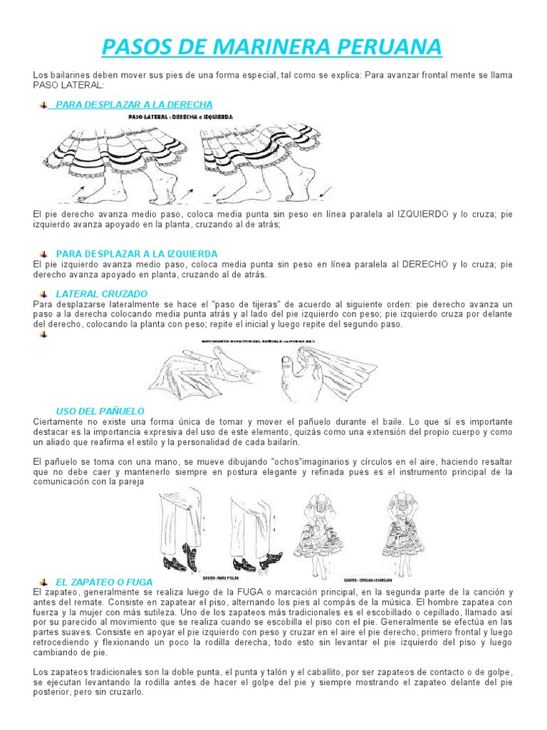 Pasos de Marinera Peruana | PDF