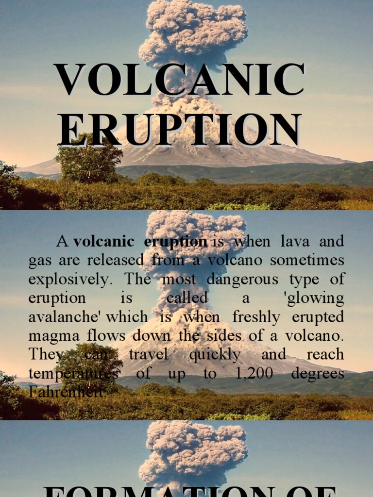 Understanding Volcanic Eruptions Formations, Classifications