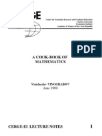 A Cookbook of Mathematics