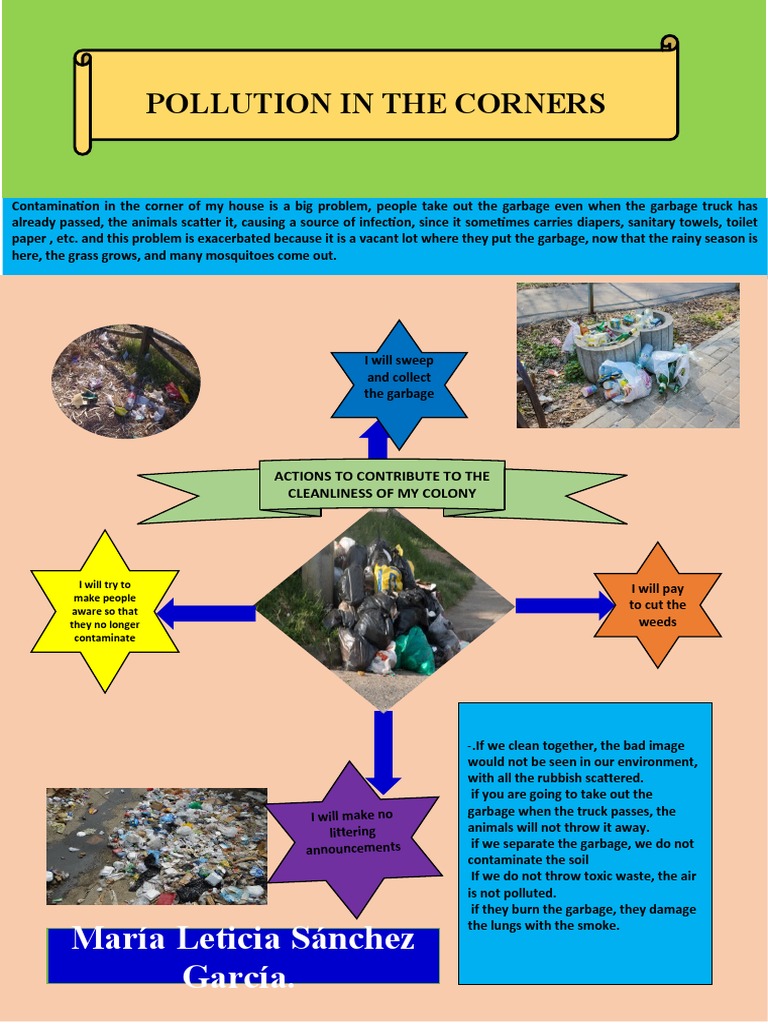 Infografia Ingles 2 PDF Waste Pollution