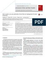 Heat Transfer Rate and Uniformity of Mist Flow Jet Impingement For Glass